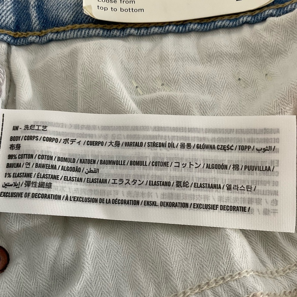 Abercrombie & Fitch The Dad High Rise Jeans Light Wash Size 32 14R NWT - Picture 12 of 13